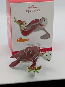 2013 Hallmark Disney Pixar Finding Nemo Crush and Squirt adorno de tortuga marina sin usar, en caja - Imagen 1 de 1