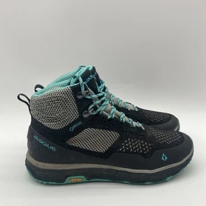 Womens Size 8M Vasque Breeze LT GTX Hiking Boot Black Blue Hiking Boots - Picture 1 of 10