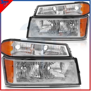 Headlights Assembly Front Left + Right For Chevy Colorado GMC Canyon 2004-2012 - Foto 1 di 10