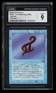 1994 Magic: The Gathering Legends Glyph of Delusion CGC 9 Common - Picture 1 of 2