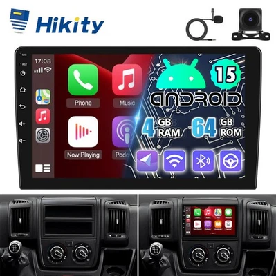9" CarPlay 64G Android15 Radio Navi Für Fiat Ducato Peugeot Boxer Citroen Jumper - Bild 1 von 4