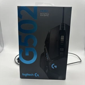 Black Logitech G502 HERO Wired Optical Gaming Mouse with RGB Lighting - Bild 1 von 10