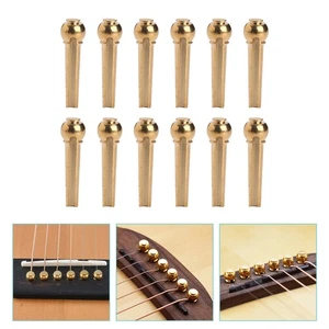 Instrumento de piezas de repuesto acústico clavos de cuerda de guitarra 12 piezas - Imagen 1 de 12