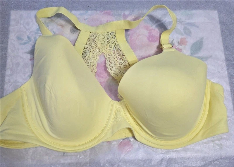 全新无标签 Soma 40D 拥抱签名花边全覆盖钢圈文胸 123973 — 第 1/4 张图片