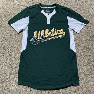 Majestic Oakland Leichtathletik Baseball Trikot Gr. S NEU grün/weiß - Bild 1 von 2