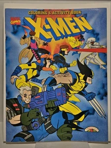 Libro para colorear y actividades Landoll's X-Men 1996 Marvel Comics Series aplicación por cable - Imagen 1 de 2