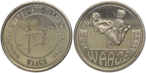 Medaille - Astro Sex Taler - Waage 24.09-23.10 - Harmonisch Ausgeglichen - Bild 1 von 1