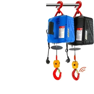 Mini Electric Hoist 220V Portable Remote-Controlled Home Crane Lifter Tool - Picture 1 of 25