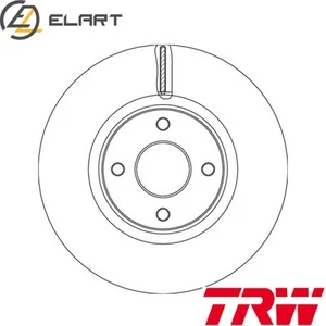 2x BRAKE DISC DF6761S FOR FORD ECOSPORT Z2JA/ZTJA/ZTJB/ZTJC/UGJM/XUJH 1.5L 4cyl - Picture 1 of 6