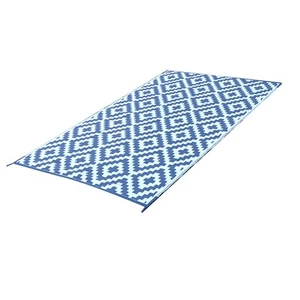 Portable Folding Beach Mat For Outdoor Picnic Camping Gray White 9x12ft - Picture 1 of 12