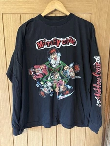 Vintage Single Stitch 1991 Motley Crue Long Sleeved Shirt Size Large - Picture 1 of 7