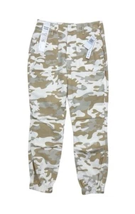 Tinseltown Camouflage Jogger Utility Cargo Crop Pantaloni Tan Crema Taglia 5/27 - Foto 1 di 5