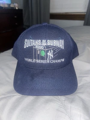 Vintage Headmaster New York Yankees 2000 Subway Series World Series Champs Hat - Image 1 of 4