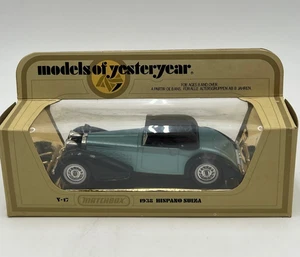 Matchbox Models of Yesteryear Y-17 1938 Hispano Suiza Convertible Lesney w/ Box - Picture 1 of 20