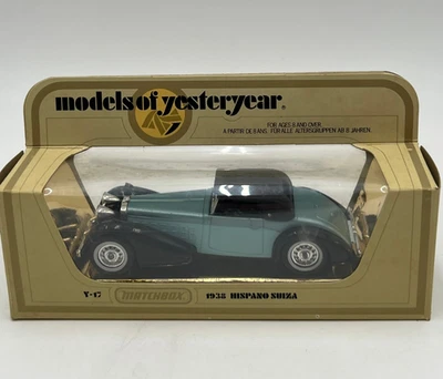 Matchbox Models of Yesteryear Y-17 1938 Hispano Suiza Convertible Lesney w/ Box - Image 1 of 4