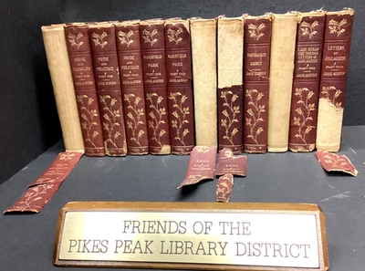 1906 HTF Jane Austen STONELEIGH EDITION 12 Volume Set ~ Numbered 60 out of 1250! - Image 1 of 4