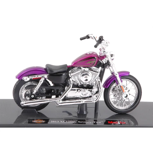 Maisto Model compatibile con Harley Davidson XL 1200v Seventy-two 2013 Purple 1