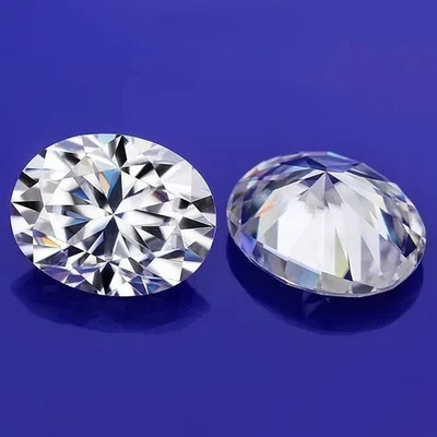 2 Ct Oval Cut Natural D Color Loose Lab Grown CVD Diamond VVS1 Clarity Certified - Image 1 of 4