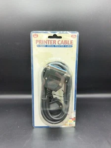 25 Pin 6' Serial Printer Cable Male to Male Dollar Tree New Old Stock - Picture 1 of 3