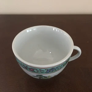 Tazza da tè porcellana cinese Jingdezhen vintage anni 50 con scene dipinte a mano - Foto 1 di 7