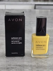 NOS Avon Nailwear Pro Sunshine N701 .04 fl oz Bold Yellow w Box - Picture 1 of 7