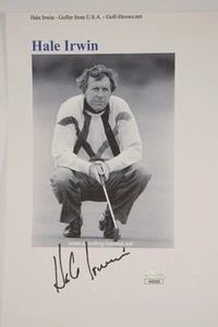 Hale Irwin hand signed B & W photo AUTOGRAPHED with COA #R258 - Picture 1 of 2