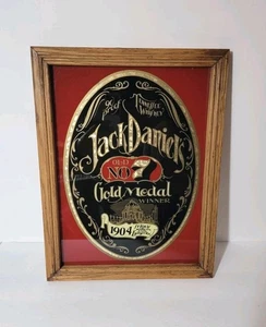 Letrero espejo whisky antiguo n.º 7 de la exposición de la Feria Mundial de San Luis 1904 Jack Daniels - Imagen 1 de 8