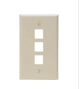Leviton 41080-3IP QuickPort piastra da parete - Foto 1 di 3