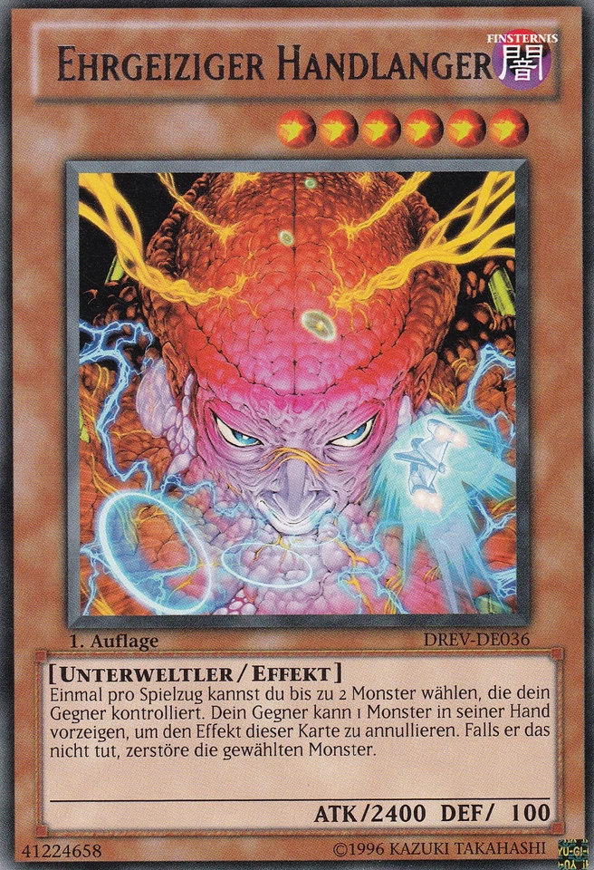 Yugioh DREV-DE036 Ehrgeiziger Handlanger (Rare) - Bild 1 von 1