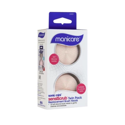 Manicare Sonic Mini SensiScrub Replacement Brush Heads Twin Pack - image 1 of 4