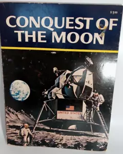 1969 Conquest Of The Moon Wonder Books Juvenile Non Fiction History - Imagen 1 de 11