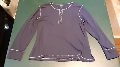 男孩上衣衬衫 T 恤 LS 长袖赛马 L 大号海军蓝 — 第 1/4 张图片