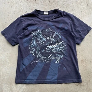 Cygnus Fighting Dragons T-Shirt Navy Blue Kids Size Medium Boys - Picture 1 of 4