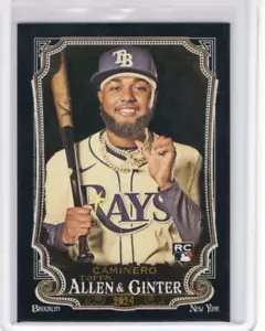 Junior Caminero 2024 Topps Allen & Ginter X RC #92 Tampa Bay Rays - Picture 1 of 2