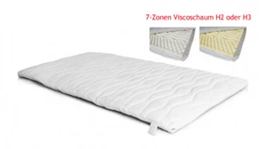 TOPPER MATRATZENAUFLAGE MATRATZE VISCOSCHAUM 7-ZONEN Höhe 6 cm HÄRTEGRAD WÄHLBAR - Bild 1 von 1