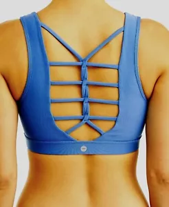 Avia Women's Active Sports Bra Powermesh Crossback Blue 2XL (20) Med Support - Picture 1 of 14
