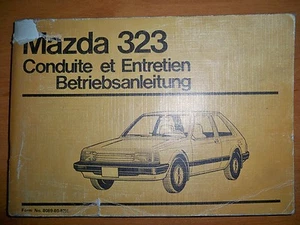 MAZDA 323 - Notice d'emploi (carnet conduite et entretien) Betriebsanleitung - Picture 1 of 1
