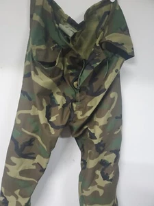 Army Woodland USAF  bdu Military Cold Weather Trousers pants large short level 6 - Picture 1 of 6