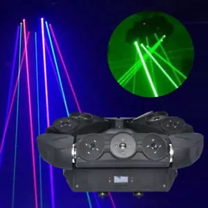 Stage Moving Head Beam Laser Light 9 Eyes RGB Spider Projector DJ Bands Lamp NEW - Picture 1 of 14