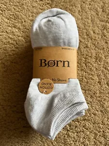 Calze donna Born misto cotone no show grigio bianco nero taglia 4-10 10 paia - Foto 1 di 5
