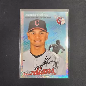 Andres Gimenez 2023 Topps Chrome Platinum Topps Refractor /499 Guardians L24 - Picture 1 of 2