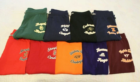 NWT Womens Juniors NCAA Fleece Jogger Athletic Pants Multiple Teams & Sizes! Cover