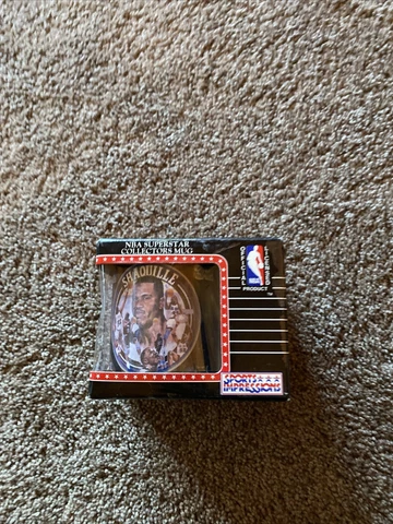 Shaquille O'Neal 1992 nib 90s NBA Superstar Collectors Mug Magic vtg MAGIC Cover