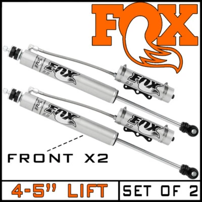 Fox 2.0 дистанционный резервуар передние амортизаторы подходят 2005-2016 Ford F250 F350 4WD 4-5» подъем - Изображение 1 из 4