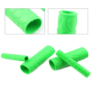 2x Practical Motorcycle Hand Grips Dirt Bike Soft TRP Handle Bar Handbrake Cover - Picture 1 of 8