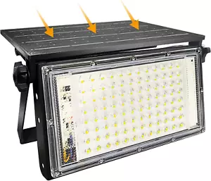 Solar Flood Lights Outdoor with Remote Control Dimmable, Waterproof Super Bright - Picture 1 of 12