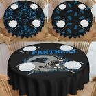 Panthers Carolina Round Tablecloth 60in Kitchen Table Cover Party Decoration