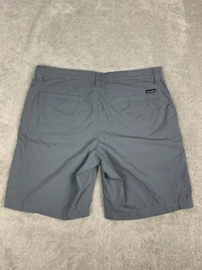 Columbia Men's Hiking Lightweight Shorts Size 36W 10L Gray Cotton Outdoors - Foto 1 di 15
