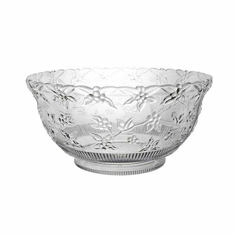 1 Party Essentials 8 qt. Embossed Punch Bowls-Clear - Image 1 of 1
