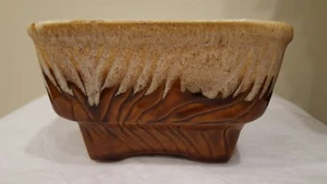 BRUSH USA 6"  BROWN DRIP PLANTER - Picture 1 of 6